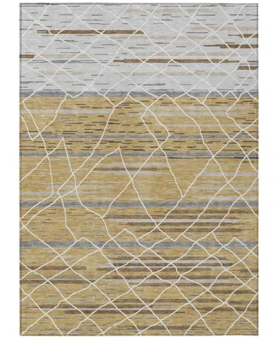 Addison Chantille Machine Washable Acn1025 3'x5' Area Rug In Gold