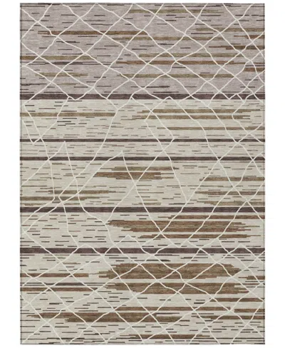 Addison Chantille Machine Washable Acn1025 5'x7'6 Area Rug In Beige