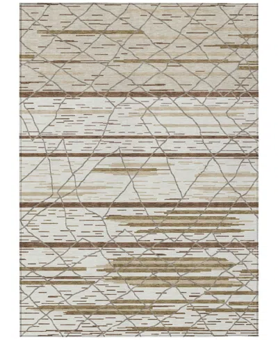 Addison Chantille Machine Washable Acn1025 5'x7'6 Area Rug In Ivory
