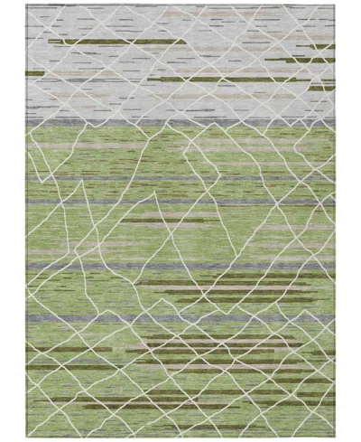 Addison Chantille Machine Washable Acn1025 9'x12' Area Rug In Grass
