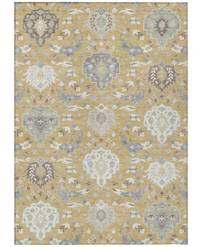 Addison Chantille Machine Washable Acn1026 10'x14' Area Rug In Gold