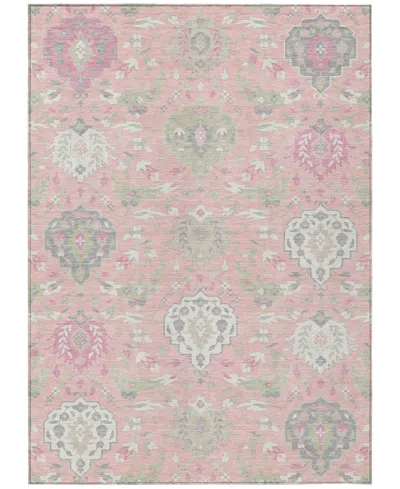 Addison Chantille Machine Washable Acn1026 5'x7'6 Area Rug In Pink