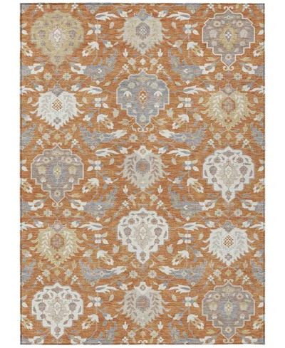 Addison Chantille Machine Washable Acn1026 9'x12' Area Rug In Copper