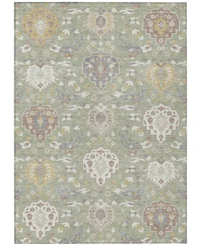 Addison Chantille Machine Washable Acn1026 9'x12' Area Rug In Grass