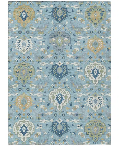 Addison Chantille Machine Washable Acn1026 9'x12' Area Rug In Mist