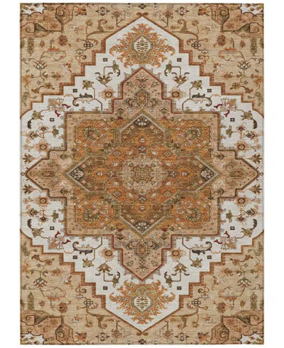 Addison Chantille Machine Washable Acn1036 3'x5' Area Rug In Terracotta