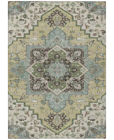 Addison Chantille Machine Washable Acn1036 5'x7'6" Area Rug In Beige