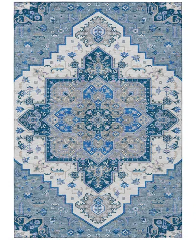 Addison Chantille Machine Washable Acn1036 5'x7'6" Area Rug In Blue