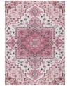Addison Chantille Machine Washable Acn1036 9'x12' Area Rug In Pink