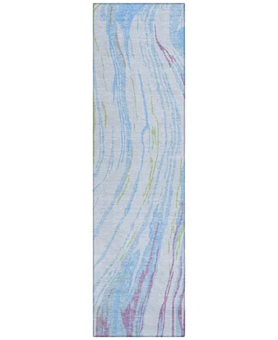 Addison Chantille Machine Washable Acn1037 2'3"x7'6" Runner Area Rug In Mist