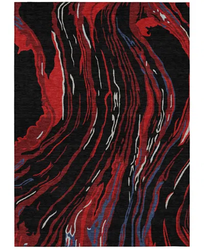 Addison Chantille Machine Washable Acn1037 3'x5' Area Rug In Black