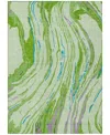 Addison Chantille Machine Washable Acn1037 3'x5' Area Rug In Green