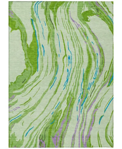 Addison Chantille Machine Washable Acn1037 3'x5' Area Rug In Green