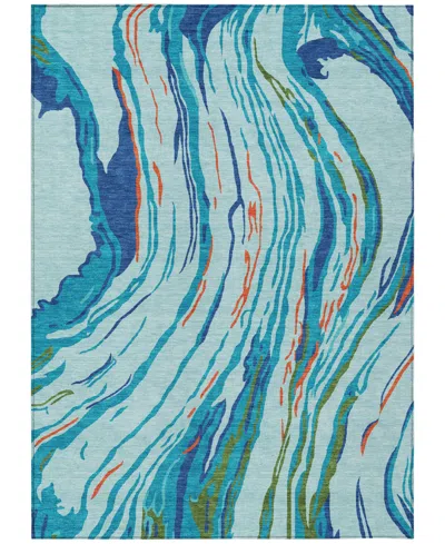 Addison Chantille Machine Washable Acn1037 5'x7'6" Area Rug In Blue