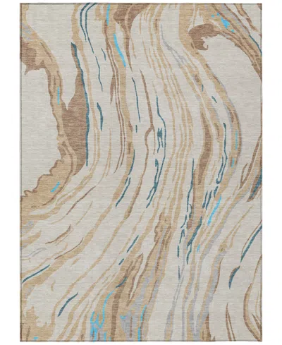 Addison Chantille Machine Washable Acn1037 8'x10' Area Rug In Beige