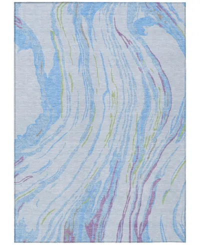 Addison Chantille Machine Washable Acn1037 8'x10' Area Rug In Mist