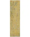 Addison Chantille Machine Washable Acn1038 2'3"x7'6" Runner Area Rug In Gold