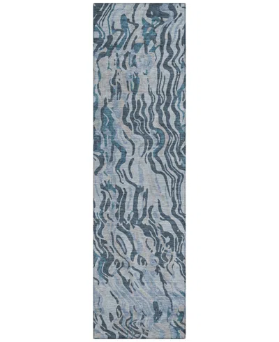 Addison Chantille Machine Washable Acn1038 2'3"x7'6" Runner Area Rug In Mist