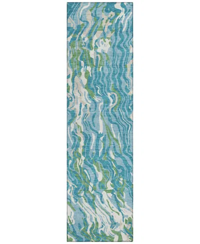 Addison Chantille Machine Washable Acn1038 2'3"x7'6" Runner Area Rug In Teal