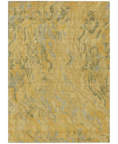 Addison Chantille Machine Washable Acn1038 3'x5' Area Rug In Gold