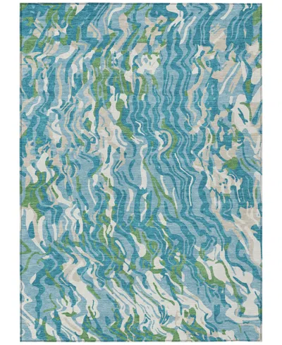 Addison Chantille Machine Washable Acn1038 8'x10' Area Rug In Teal
