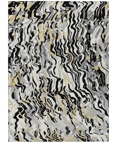 Addison Chantille Machine Washable Acn1038 9'x12' Area Rug In Black