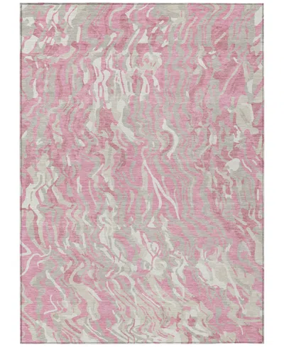 Addison Chantille Machine Washable Acn1038 9'x12' Area Rug In Pink