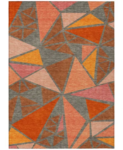 Addison Chantille Machine Washable Acn1039 10'x14' Area Rug In Rust