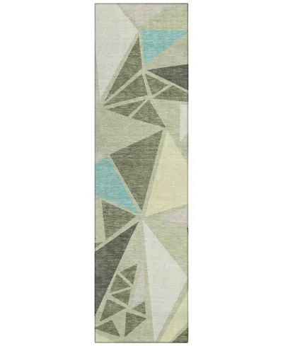 Addison Chantille Machine Washable Acn1039 2'3"x7'6" Runner Area Rug In Grass