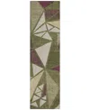 Addison Chantille Machine Washable Acn1039 2'3"x7'6" Runner Area Rug In Olive