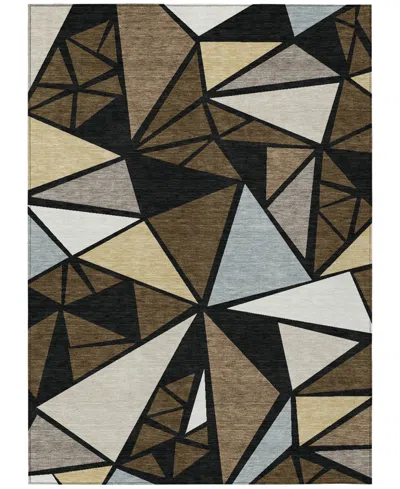 Addison Chantille Machine Washable Acn1039 3'x5' Area Rug In Brown