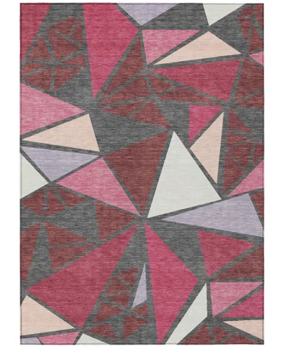 Addison Chantille Machine Washable Acn1039 3'x5' Area Rug In Burgundy