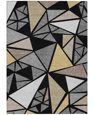 Addison Chantille Machine Washable Acn1039 8'x10' Area Rug In Black