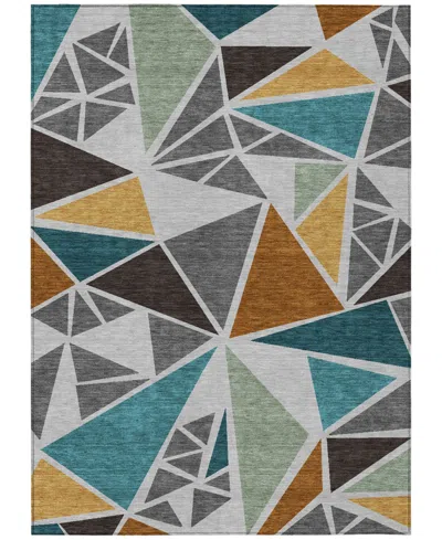 Addison Chantille Machine Washable Acn1039 8'x10' Area Rug In Gray
