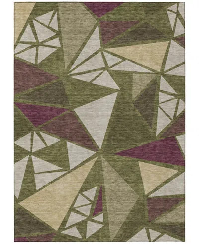 Addison Chantille Machine Washable Acn1039 9'x12' Area Rug In Olive