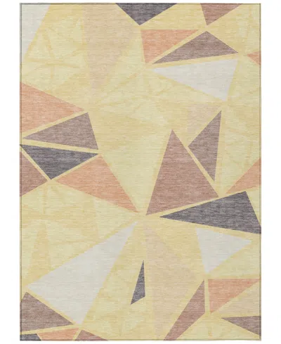 Addison Chantille Machine Washable Acn1039 9'x12' Area Rug In Wheat