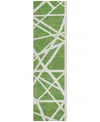 Addison Chantille Machine Washable Acn1040 2'3"x7'6" Runner Area Rug In Green