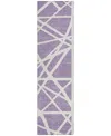 Addison Chantille Machine Washable Acn1040 2'3"x7'6" Runner Area Rug In Lavender