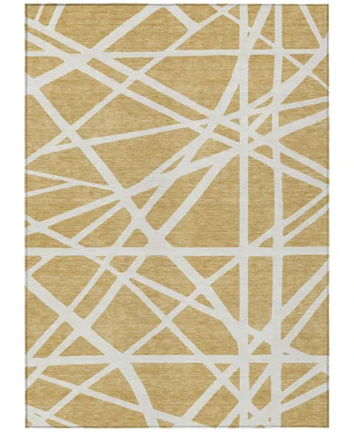 Addison Chantille Machine Washable Acn1040 2'6"x3'10" Area Rug In Gold