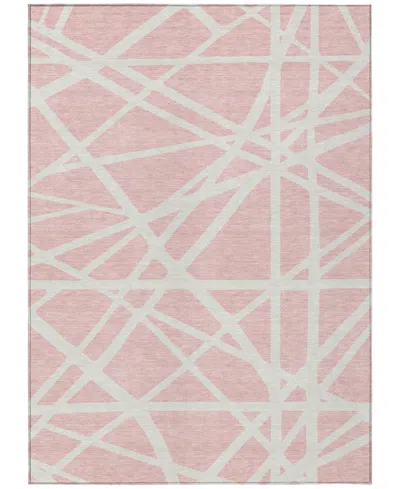 Addison Chantille Machine Washable Acn1040 2'6"x3'10" Area Rug In Pink