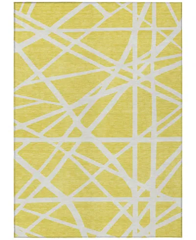 Addison Chantille Machine Washable Acn1040 3'x5' Area Rug In Yellow