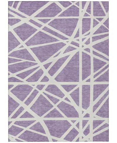 Addison Chantille Machine Washable Acn1040 5'x7'6" Area Rug In Lavender