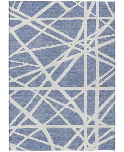 Addison Chantille Machine Washable Acn1040 8'x10' Area Rug In Denim