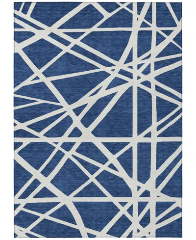 Addison Chantille Machine Washable Acn1040 8'x10' Area Rug In Navy