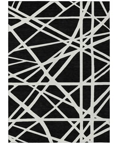 Addison Chantille Machine Washable Acn1040 9'x12' Area Rug In Black
