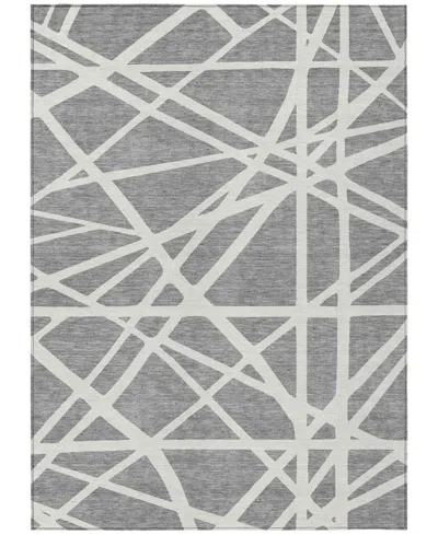 Addison Chantille Machine Washable Acn1040 9'x12' Area Rug In Gray