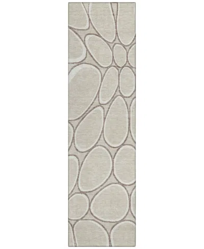 Addison Chantille Machine Washable Acn1041 2'3"x7'6" Runner Area Rug In Beige
