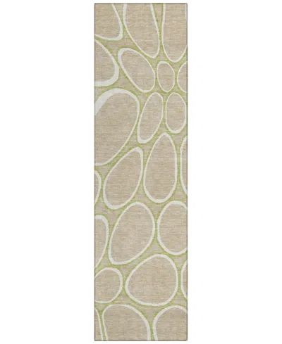 Addison Chantille Machine Washable Acn1041 2'3"x7'6" Runner Area Rug In Tan