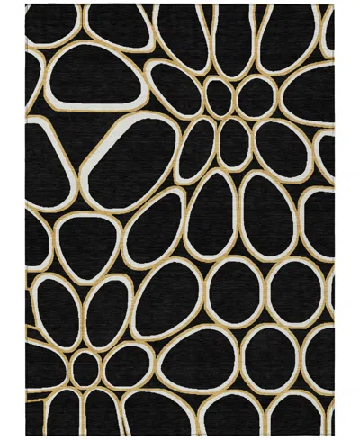 Addison Chantille Machine Washable Acn1041 3'x5' Area Rug In Black