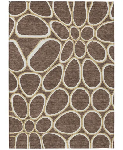 Addison Chantille Machine Washable Acn1041 5'x7'6" Area Rug In Brown